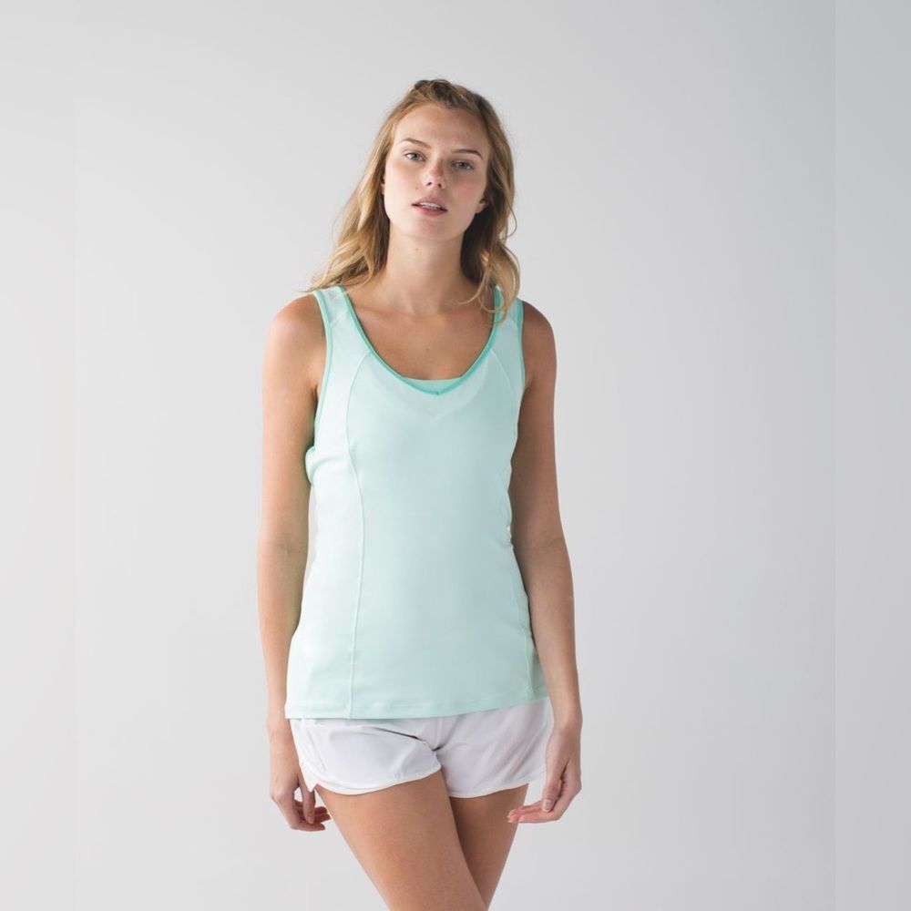 Lululemon Super Sport Tank - Size 4 - Built-in Sports Bra - EUC - Style #W1L88S